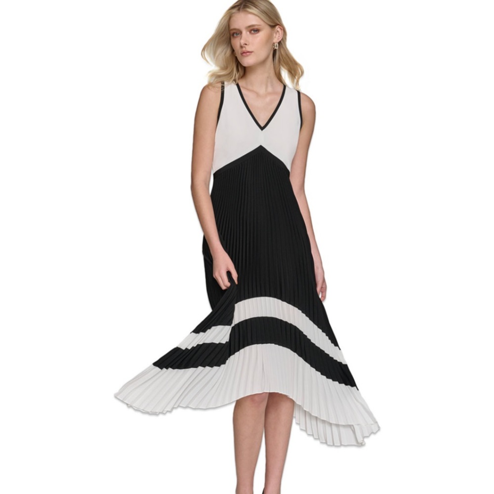 Karl Lagerfeld Paris 
Monochrome High Low Dress
